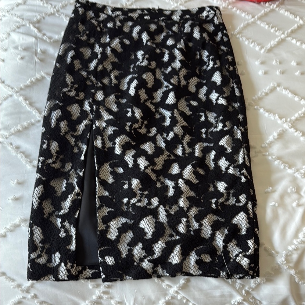 Bardot Black and White Pencil Skirt